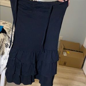 Black bathing suit cover-up